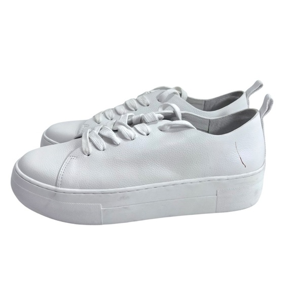Deltan Chloe Leather Platform Sneaker - Picture 1 of 12